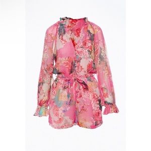 Hemant Nandita X Revolve Sage Romper in Pink